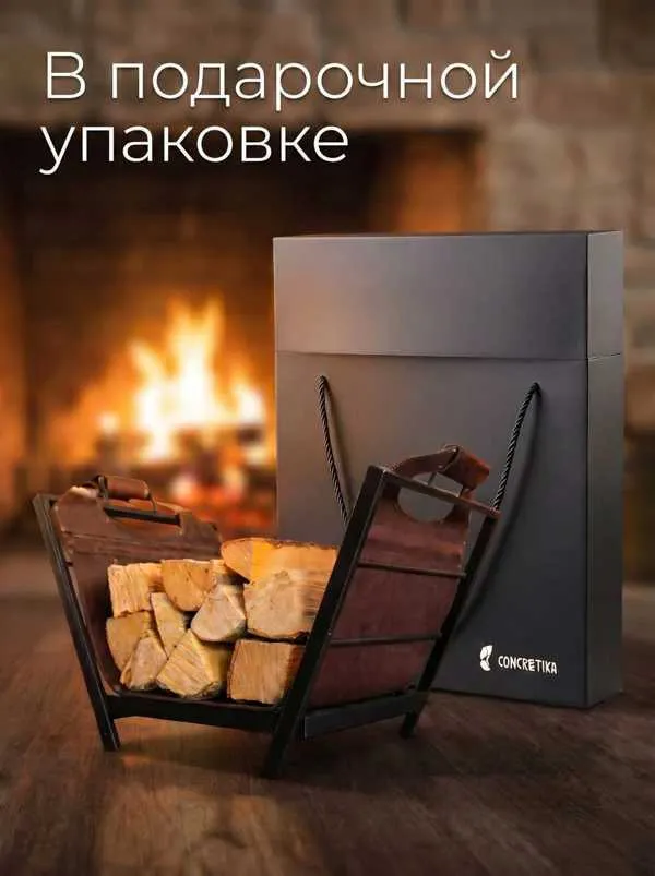 Дровница кожаная заказать и купить по цене  ниже рынка от производителя с доставкой.