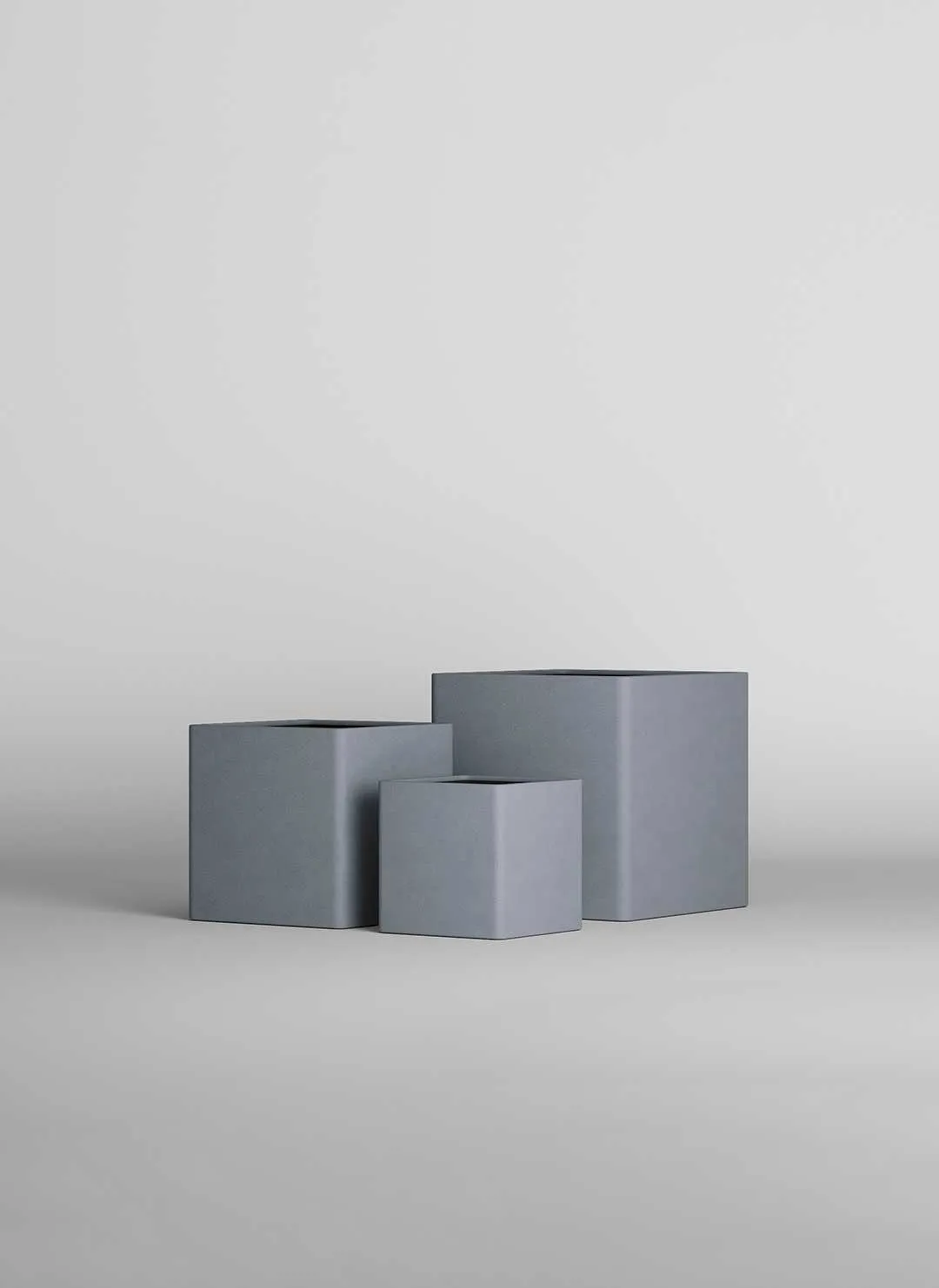 Кашпо CONCRETIKA КВАДРО АРКТИК ГРЕЙ 30x30x30