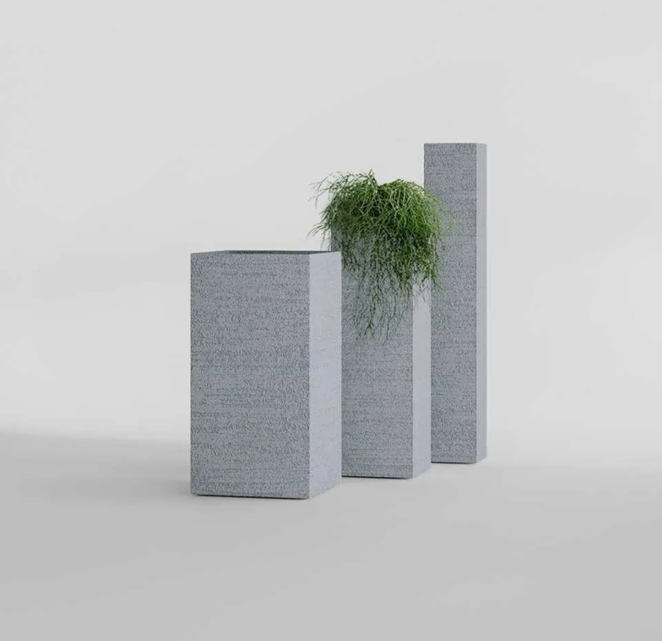 Кашпо CONCRETIKA КОЛОННА ЭРОЗИЯ БЕЛЫЙ 30x30x90 заказать и купить с доставкой из магазина производителя Конкретика по цене 33&nbsp;660 ₽.