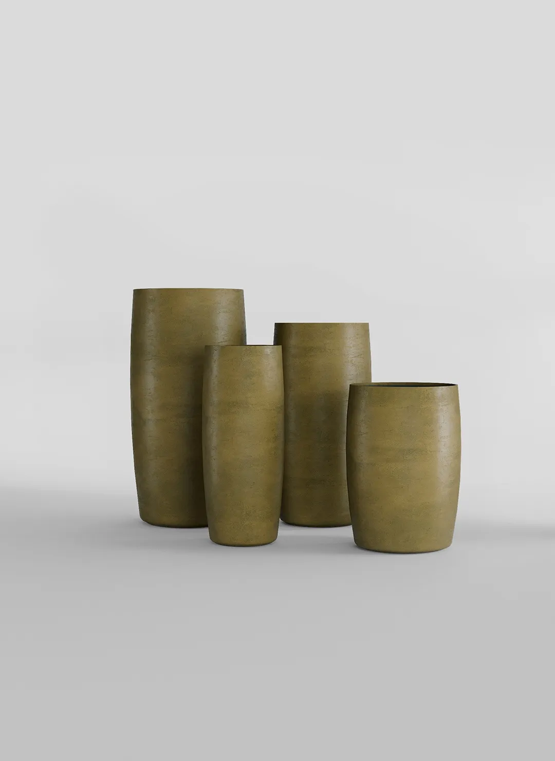 Кашпо CONCRETIKA CIGAR AVOCADO D27H70