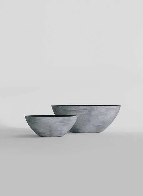 Кашпо CONCRETIKA БОНСАЙ, фактура Конкрит грей лайт, размер D79H30