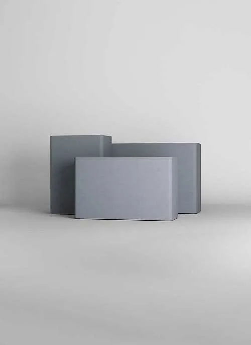 Кашпо CONCRETIKA ФЛОРА, фактура Арктик грей, размер 90×35×70