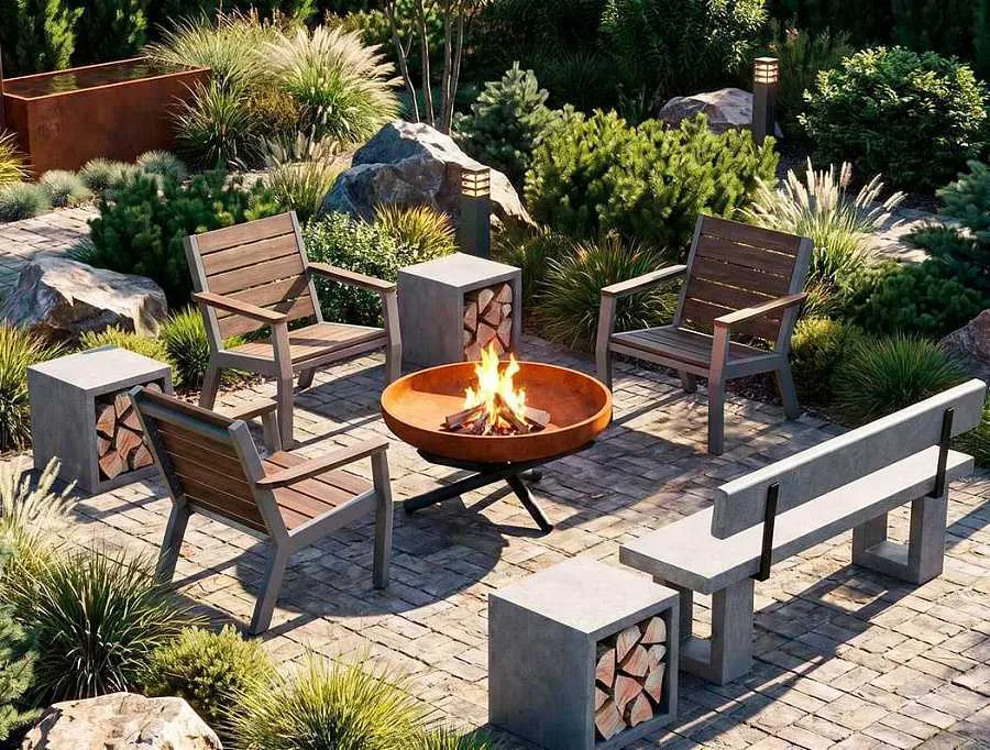 Костровая чаша CONCRETIKA Премиум E60 Патина