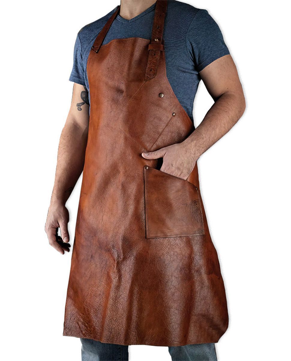 Фартук кожаный заказать и купить по цене  ниже рынка от производителя с доставкой.