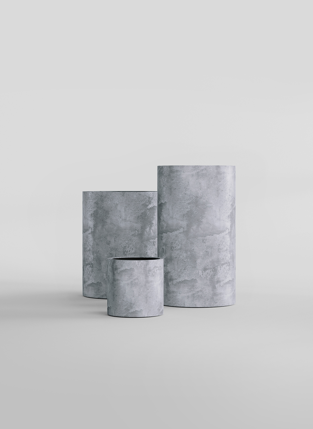 Кашпо CONCRETIKA ЦИЛИНДР КОНКРИТ ГРЕЙ ЛАЙТ D30H30