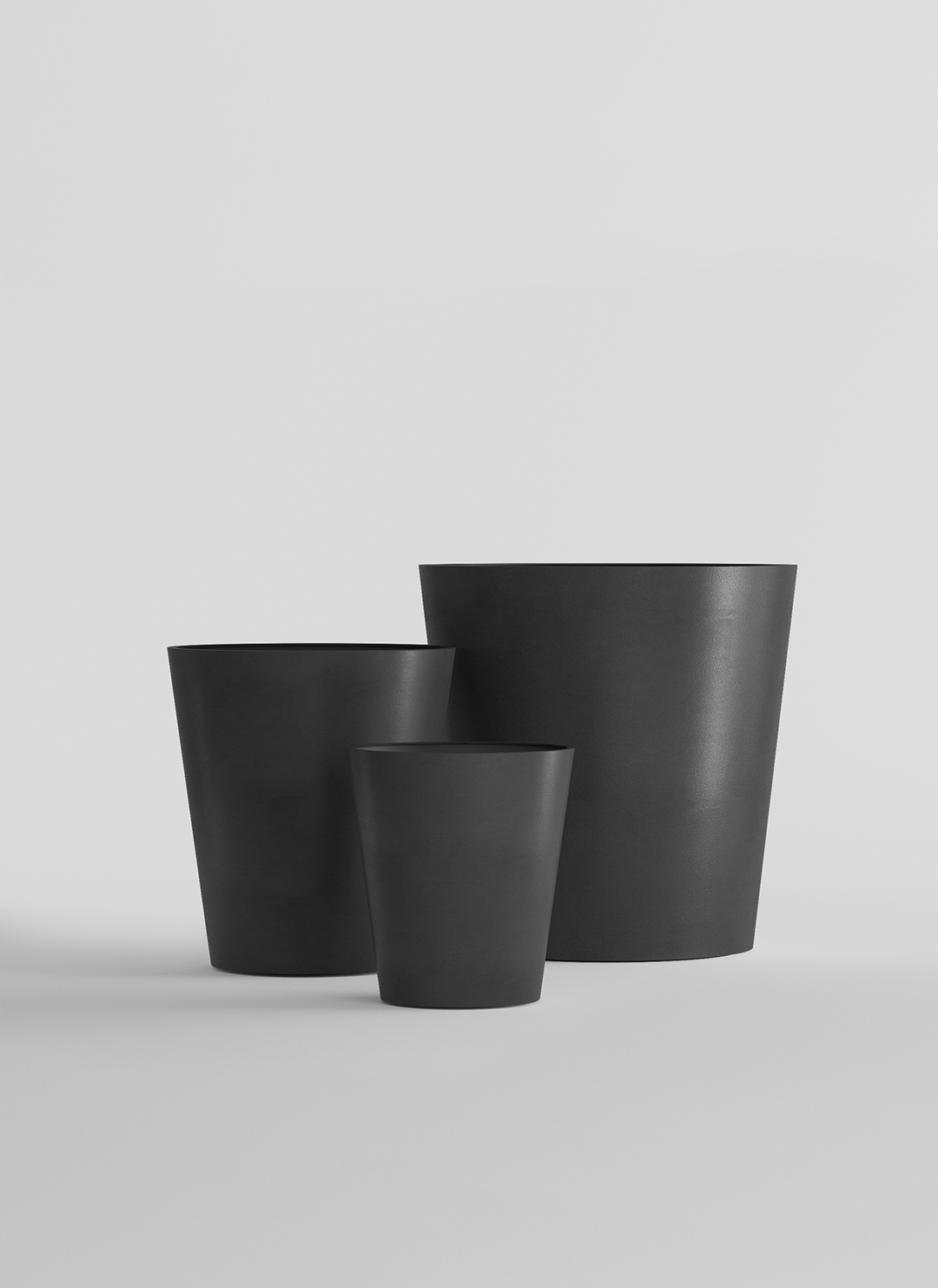 Кашпо CONCRETIKA СВОД НЕРО D30H24