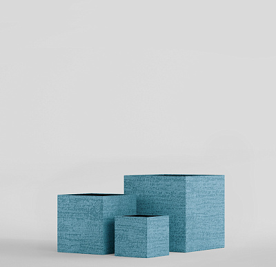 Кашпо CONCRETIKA CUBE EROSIA BLUE 100x100x100 заказать и купить по цене 130 070 руб ниже рынка от производителя с доставкой.