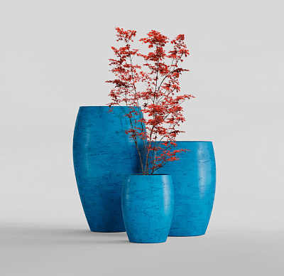 Кашпо CONCRETIKA OVAL COBALT BLUE D45H66 заказать и купить по цене 26 320 руб ниже рынка от производителя с доставкой.