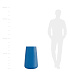 Кашпо CONCRETIKA CONE DARK BLUE D36H75 заказать и купить с доставкой из магазина производителя Конкретика по цене 25 500 руб.