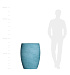 Кашпо CONCRETIKA OVAL BLUE SKY D60H88 заказать и купить с доставкой из магазина производителя Конкретика по цене 47 620 руб.