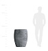 Кашпо CONCRETIKA OVAL CONCRETE GREY LIGHT D60H88 заказать и купить с доставкой из магазина производителя Конкретика по цене 50 560 руб.