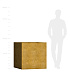 Кашпо CONCRETIKA CUBE RICH GOLD 90x90x90 заказать и купить с доставкой из магазина производителя Конкретика по цене 104 560 руб.