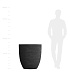 Кашпо CONCRETIKA VASE 3 EROSIA BLACK D75H82 заказать и купить с доставкой из магазина производителя Конкретика по цене 58 140 руб.