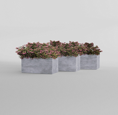 Кашпо CONCRETIKA BALCONY CONCRETE GREY LIGHT 40x20x15 заказать и купить по цене 7 990 руб ниже рынка от производителя с доставкой.