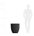 Кашпо CONCRETIKA VASE 3 EROSIA BLACK D60H65 заказать и купить с доставкой из магазина производителя Конкретика по цене 39 180 руб.