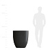 Кашпо CONCRETIKA VASE 3 EGG BLACK D75H82 заказать и купить с доставкой из магазина производителя Конкретика по цене 50 560 руб.