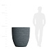 Кашпо CONCRETIKA VASE 3 EROSIA GREY D90H95 заказать и купить с доставкой из магазина производителя Конкретика по цене 89 520 руб.