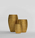 Кашпо CONCRETIKA OVAL RICH GOLD D45H66 заказать и купить с доставкой из магазина производителя Конкретика по цене 26 780 руб.