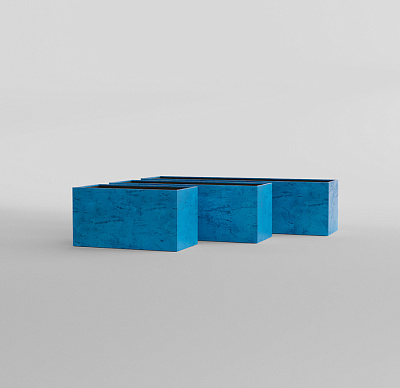Кашпо CONCRETIKA BALCONY COBALT BLUE 80x20x15 заказать и купить по цене 12 530 руб ниже рынка от производителя с доставкой.