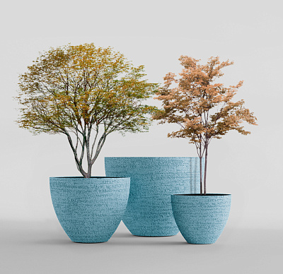 Кашпо CONCRETIKA UPON EROSIA BLUE D65H55 заказать и купить по цене 28 060 руб ниже рынка от производителя с доставкой.