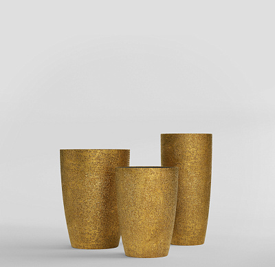 Кашпо CONCRETIKA CONUS RICH GOLD D50H90 заказать и купить по цене 36 220 руб ниже рынка от производителя с доставкой.
