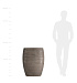Кашпо CONCRETIKA OVAL SMOKEY GREY D60H88 заказать и купить с доставкой из магазина производителя Конкретика по цене 50 560 руб.