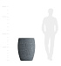 Кашпо CONCRETIKA OVAL EROSIA GREY D60H88 заказать и купить с доставкой из магазина производителя Конкретика по цене 48 450 руб.