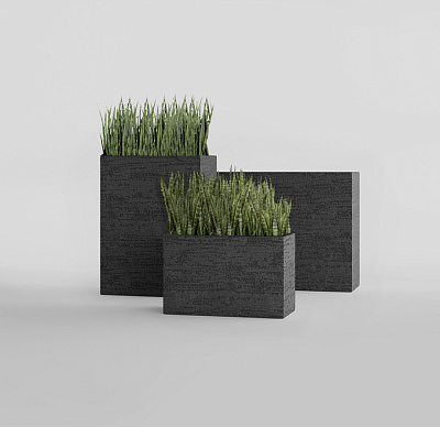 Кашпо CONCRETIKA DIVIDER EROSIA BLACK 60x30x50 заказать и купить по цене 28 060 руб ниже рынка от производителя с доставкой.