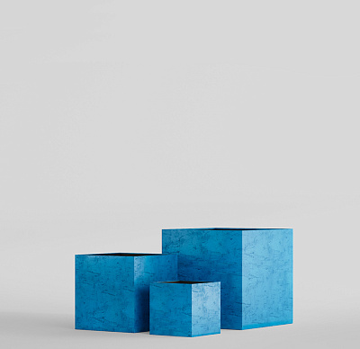 Кашпо CONCRETIKA CUBE COBALT BLUE 30x30x30 заказать и купить по цене 11 280 руб ниже рынка от производителя с доставкой.