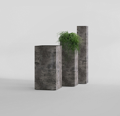 Кашпо CONCRETIKA COLONNA CONCRETE GREY DARK 40x40x80 заказать и купить по цене 27 010 руб ниже рынка от производителя с доставкой.
