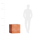 Кашпо CONCRETIKA CUBE RED CLAY 60x60x60 заказать и купить с доставкой из магазина производителя Конкретика по цене 36 490 руб.