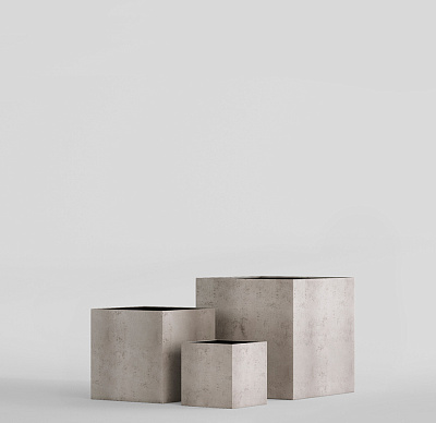 Кашпо CONCRETIKA CUBE CONCRETE WHITE 70x70x70 заказать и купить по цене 65 740 руб ниже рынка от производителя с доставкой.