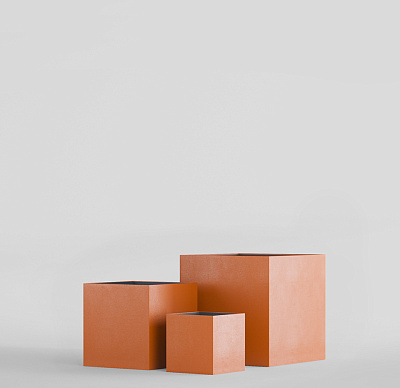 Кашпо CONCRETIKA CUBE CARROT 30x30x30 заказать и купить по цене 9 980 руб ниже рынка от производителя с доставкой.