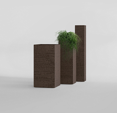 Кашпо CONCRETIKA COLONNA EROSIA BROWN 40x40x80 заказать и купить по цене 25 880 руб ниже рынка от производителя с доставкой.