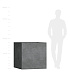 Кашпо CONCRETIKA CUBE SMOKEY BLUE 90x90x90 заказать и купить с доставкой из магазина производителя Конкретика по цене 109 110 руб.
