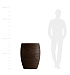 Кашпо CONCRETIKA OVAL EROSIA BROWN D60H88 заказать и купить с доставкой из магазина производителя Конкретика по цене 48 450 руб.