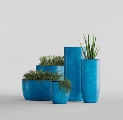 Кашпо CONCRETIKA YAR COBALT BLUE D40H44 заказать и купить по цене 15 040 руб ниже рынка от производителя с доставкой.