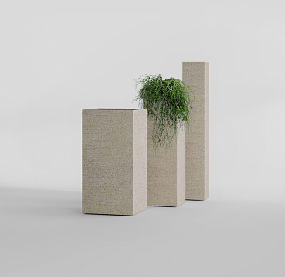 Кашпо CONCRETIKA COLONNA EROSIA YELLOW 20x20x120 заказать и купить по цене 25 500 руб ниже рынка от производителя с доставкой.