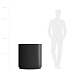 Кашпо CONCRETIKA CYLINDER XL EGG BLACK D80H85 заказать и купить с доставкой из магазина производителя Конкретика по цене 58 770 руб.