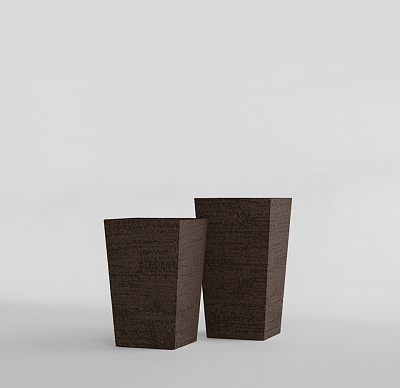 Кашпо CONCRETIKA CONIC EROSIA BROWN 30x30x50 заказать и купить по цене 15 300 руб ниже рынка от производителя с доставкой.