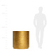 Кашпо CONCRETIKA CYLINDER XL RICH GOLD D80H85 заказать и купить с доставкой из магазина производителя Конкретика по цене 67 590 руб.