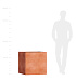 Кашпо CONCRETIKA CUBE RED CLAY 70x70x70 заказать и купить с доставкой из магазина производителя Конкретика по цене 61 890 руб.
