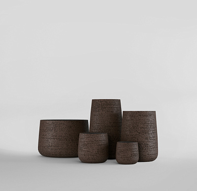 Кашпо CONCRETIKA CONE EROSIA BROWN D38H60 заказать и купить по цене 24 240 руб ниже рынка от производителя с доставкой.