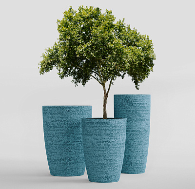 Кашпо CONCRETIKA CONUS EROSIA BLUE D30H55 заказать и купить по цене 12 750 руб ниже рынка от производителя с доставкой.