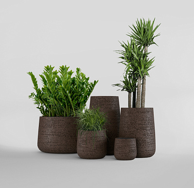 Кашпо CONCRETIKA CONE EROSIA BROWN D38H60 заказать и купить по цене 24 240 руб ниже рынка от производителя с доставкой.