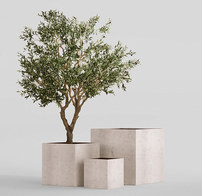 Кашпо CONCRETIKA CUBE CONCRETE WHITE 70x70x70 заказать и купить по цене 65 740 руб ниже рынка от производителя с доставкой.