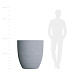 Кашпо CONCRETIKA VASE 3 EROSIA WHITE D90H95 заказать и купить с доставкой из магазина производителя Конкретика по цене 89 520 руб.