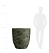 Кашпо CONCRETIKA VASE 3 CAYMAN GREEN D90H95 заказать и купить с доставкой из магазина производителя Конкретика по цене 89 520 руб.