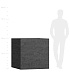 Кашпо CONCRETIKA CUBE EROSIA BLACK 100x100x100 заказать и купить с доставкой из магазина производителя Конкретика по цене 130 070 руб.