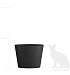 Кашпо CONCRETIKA CRATER EROSIA BLACK D50H40 заказать и купить с доставкой из магазина производителя Конкретика по цене 17 350 руб.